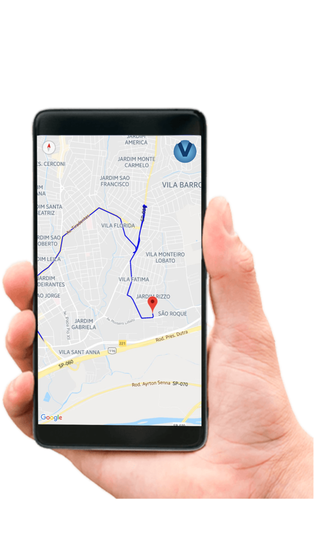 Rastreamento de betoneiras no celular